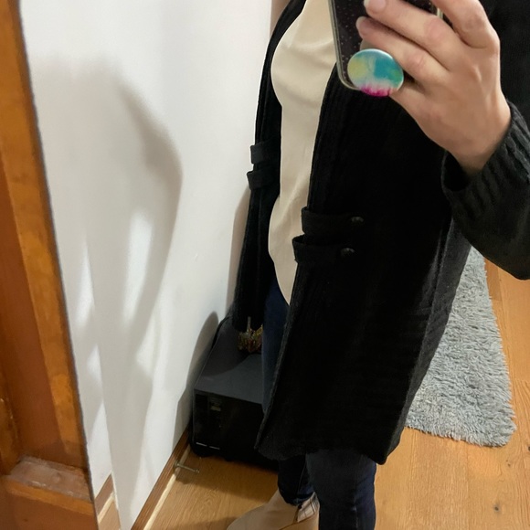 AB Studio Open Front Knit Cardi - Picture 10 of 10